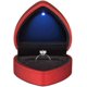thumbnail image 1 of Heart Shaped Ring Gift Box with LED Light, Velvet Earrings Jewelry Case with Light, Jewellry Display Box (Red-2 pcs) new Qhzl A-G, 1 of 5
