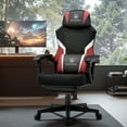 thumbnail image 4 of GTPLAYER Ergonomic Mesh Back Reclining Gaming Office Chair with Footrest, Red, 4 of 7