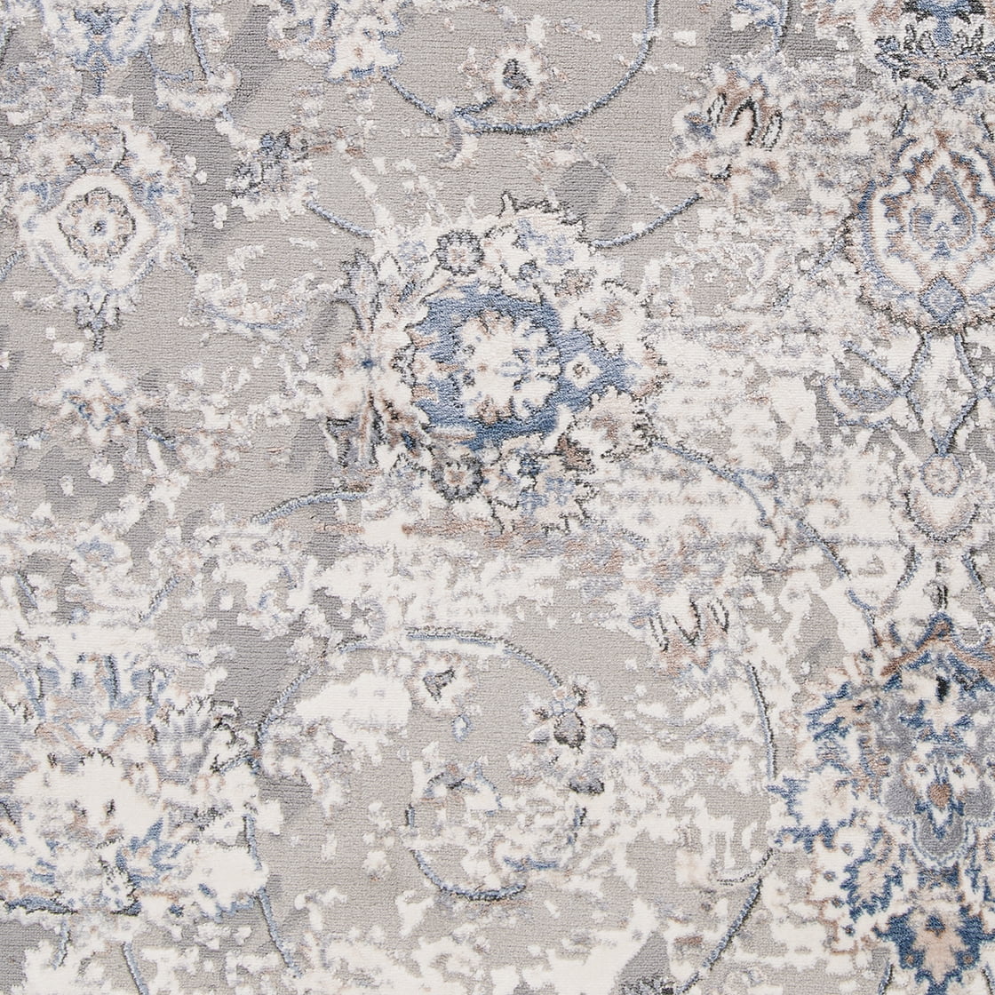 Couristan Brocatelle Oglive Silver-Cream Runner Rug