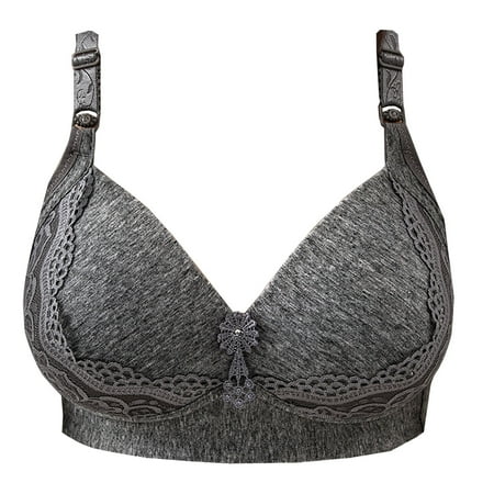 

XHJUN Women Fit T-Shirt Bra Wireless Comfort Full-Coverage Bra With Front Closure Soft Demi Bra Push Up Stretch Bras