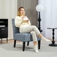 thumbnail image 2 of HOMCOM Accent Chair Slipper Side Chair for Living Room with Wood Legs Grey, 2 of 10