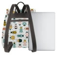 thumbnail image 3 of Defioc Colorful Insects Print PU Leather Backpack,Backpack Purse for Women Fashion Multipurpose Design Handbag Ladies Bags Travel Backpack, 3 of 4
