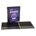 thumbnail image 6 of "Economy View Binder With Round Rings , 3 Rings, 1"" Capacity, 11 X 8.5, Black, (5710) | Bundle of 10 Each", 6 of 6