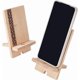 thumbnail image 1 of 2 soportes de madera para smartphone, portátiles, de escritorio, con orificio para cable. Compatibles con la mayoría de los smartphones., 1 of 5