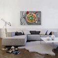 thumbnail image 2 of ARTCANVAS Pizza In Kitchen With Pepper, Onion And Tomatoes Canvas Art Print - Size: 40" x 26" (0.75" Deep), 2 of 9