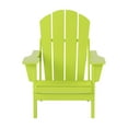 thumbnail image 5 of WestinTrends Malibu 5-Piece set classic Adirondack chairs with ottoman and a small coffee table (2 seater), Lime, 5 of 13