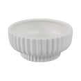 thumbnail image 6 of Decorative Ridged Pedestal Style Bowl for Coffee Table Decor - Modern Home Decor Accents for Kitchen Counter and Centerpiece Table Decorations - Perfect Candy or Key Accent Bowl - 6", White, 6 of 8