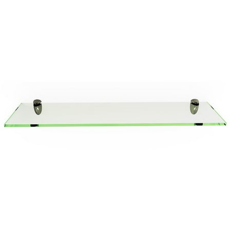 - Rectangle Floating Glass Shelf Kit, 8