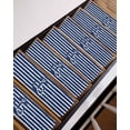 thumbnail image 7 of Stair Treads for Wooden Steps, Navy Blue Anchor Nautical Peel and Stick Stair Treads with Adhesive, Navy Blue Striped Farmhouse Non Slip Indoor Stairs Runner Rugs Mats for Elders Dogs 8"x30"15PCS, 7 of 7
