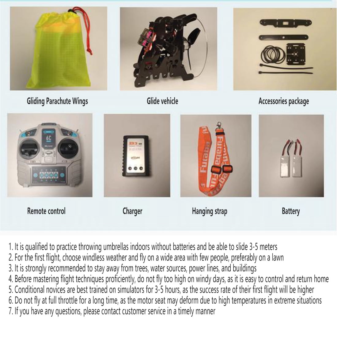 2.4G RC Electric Stunt Paraglider Model, Mini Paraglider with Stable High-Altitude Flight & Long Endurance, Foldable Glider for Outdoor Flying, Gift for Adult Beginners (Leaf1.0/Green)