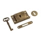 thumbnail image 1 of Juego de cerradura de gabinete con llave, cerradura de puerta de gabinete de latón, herrajes para muebles de decoración del hogar, cerradura de cajón Bloqueo 63 cm x 38 cm x 1 cm, 1 of 8
