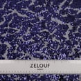 thumbnail image 4 of Zelouf Snake Sequin Pattern On Mesh  , Sewing, DIY, Crafts Fabric by the Yard, Tranquil Navy, 10 Yard, 4 of 5