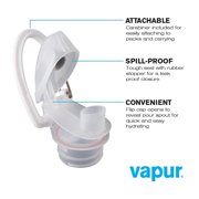 Vapur Anti-Bottle Collapsible Plastic Water Bottle 23 oz. Magenta (30050)