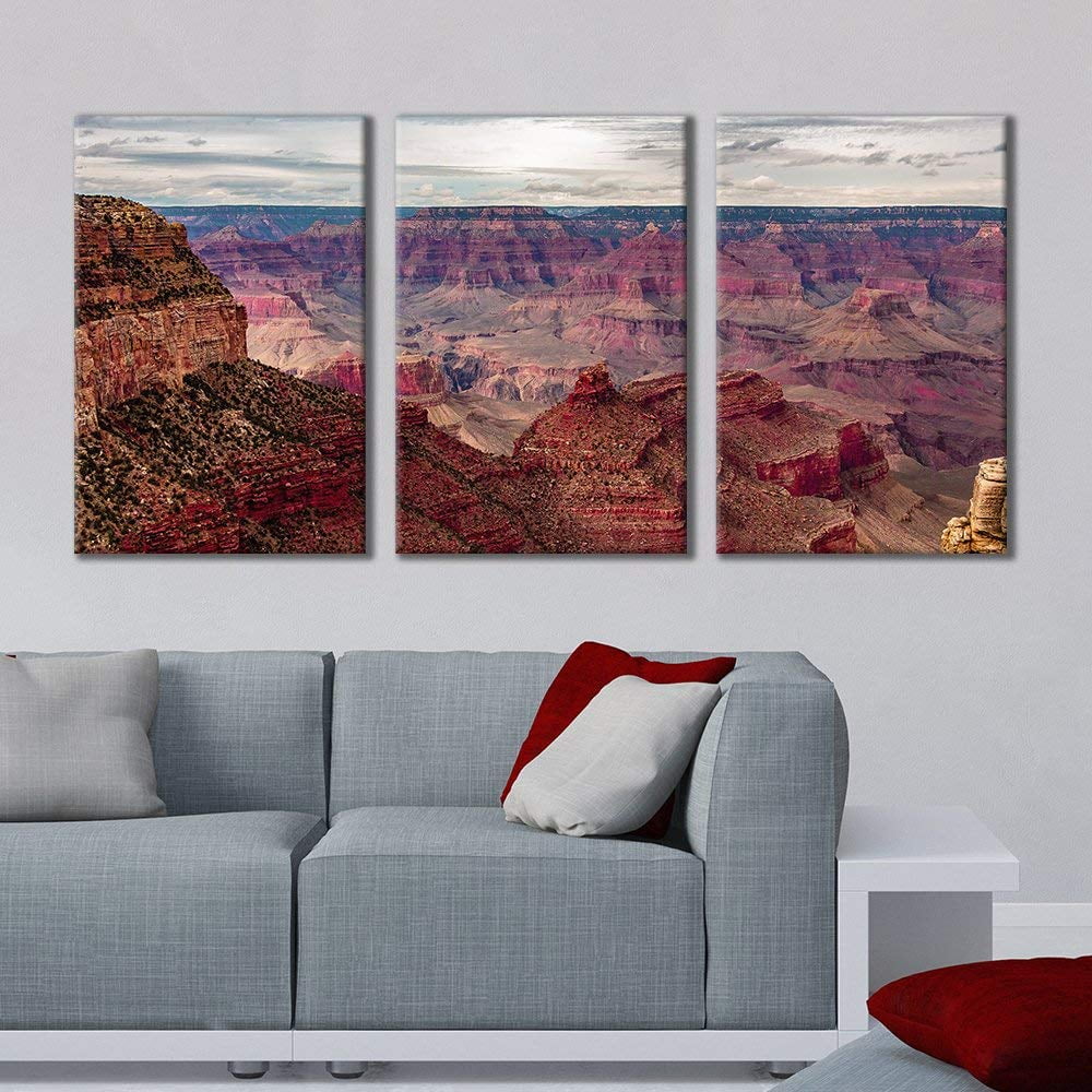 Wall26 3 Panel Canvas Wall Art - Majestic Natural Landscape Triptych