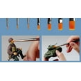 thumbnail image 2 of Trumpeter 9900 Paint Brush Set Round #0 1 2/0 Flat 1/4 in 1/8 in 3/16 in 7/32 in, 2 of 2