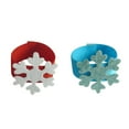 thumbnail image 3 of Paquete De 4 s De Tejido De Nieve Hebil De Servilleta Inicio Boda ración De Navidad 2 Colores Baoblaze Anillo de tejido, 3 of 7