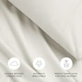 thumbnail image 4 of Ivory 4 Piece 100% Cotton Flannel Deep Pocket Sheet Set, King, by Noble Linens, 4 of 8