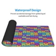 thumbnail image 4 of Pofeuu Cassette Tapes Print Desk Mat for Keyboard and Mouse，Computer Desk Matt for Desktop，Large Mouse Pad for Desk，Desk Pads on Top of Desks 12x31.5in, 4 of 8