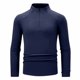 thumbnail image 2 of pstuiky hombres de manga larga, Blusa informal y moderna de manga larga con cremallera para hombre tops de invierno para hombre m, 2 of 7