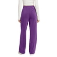 thumbnail image 6 of Womens Straight Leg Solid Sweatpants, Elastic Waist Drawstring Loose Sports Pants with Pockets, Running Fitness Outdoor Wear | VerBelle,Purple XL, 6 of 7