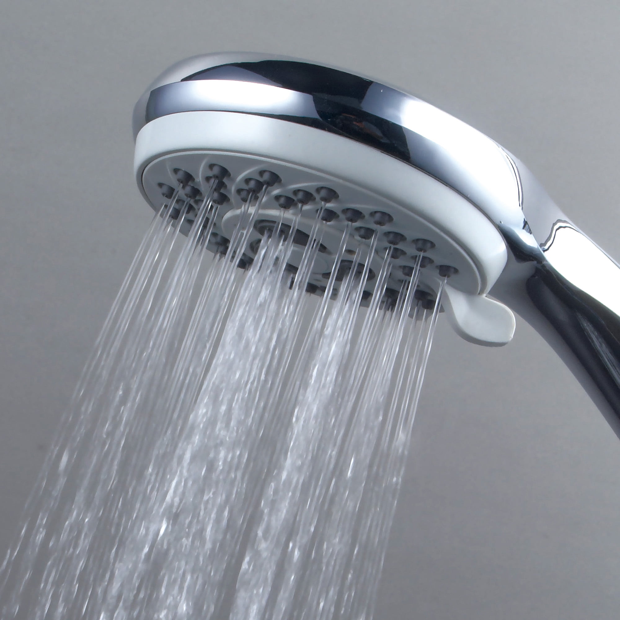 PowerSpa Drill-Free 18" Stainless Steel 3-Way Shower Slide Bar Combo, Chrome
