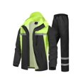 thumbnail image 1 of Traje de lluvia SaphiRose para hombre, chaqueta reflectante de alta visibilidad, 1 of 6