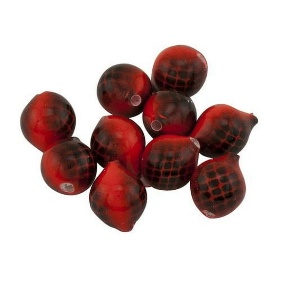 Yakima Bait Worden's Original Lil' Corky 3/8" Drift Bobbers, Red & Black, #10, 10 mm, 10 Count, 653RRBL
