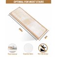thumbnail image 5 of Beige Stair Treads for Wooden Steps Indoor Runner Rug Carpet, Retro Oil Painting Modern Abstract Art Aesthetics 15 Pieces Peel and Stick Staircase Step Treads Covers Washable Throw Door Mats, 30"x8", 5 of 5