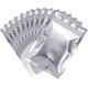 thumbnail image 1 of 100 Pieces Resealable Bags Foil Pouch Bag Flat Bag For Party Favor Food Storage (silver, 10*15cm), 1 of 5