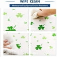 thumbnail image 2 of Waterproof St Patricks Day Tablecloth Rectangle, 60 x 84 Inch - Washable Shamrock Fabric Table Cloth for Spring and Outdoor Use, 2 of 6