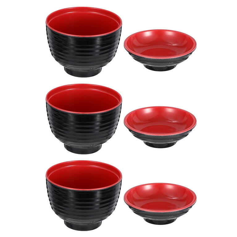 3pcs Japanese Style Cover Small Bowl Miso Bowl Small Soup Bowl Hot