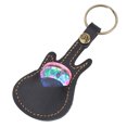 thumbnail image 1 of Bolsa Para Púas de Guitarra, Con 5 Púas de Guitarra Color Aleatorio, Soporte Portátil de Cuero y Latón para Púas de Guitarra para Tienda., 1 of 7