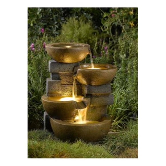 Pots Water Fountain with Led Light