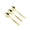 Golden, variant on COSMOBETTY OUNONA 50pcs Mini Gold Dessert Spoons Disposable Tasting Spoon for Ice Cream Taster Pudding Appetizers Catering