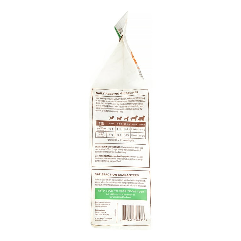 Instinct limited ingredient diet grain free recipe with real lamb natural top dry dog food by nature's variety
