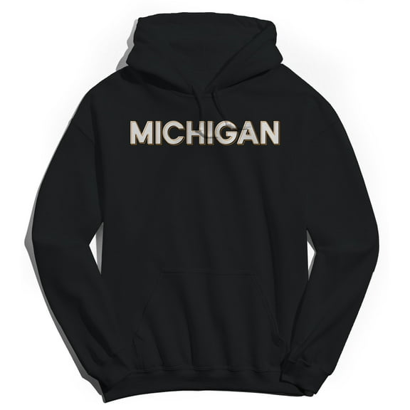 Michigan Humor Graphic Black Men's Crewneck Sweatshirt Hoodie