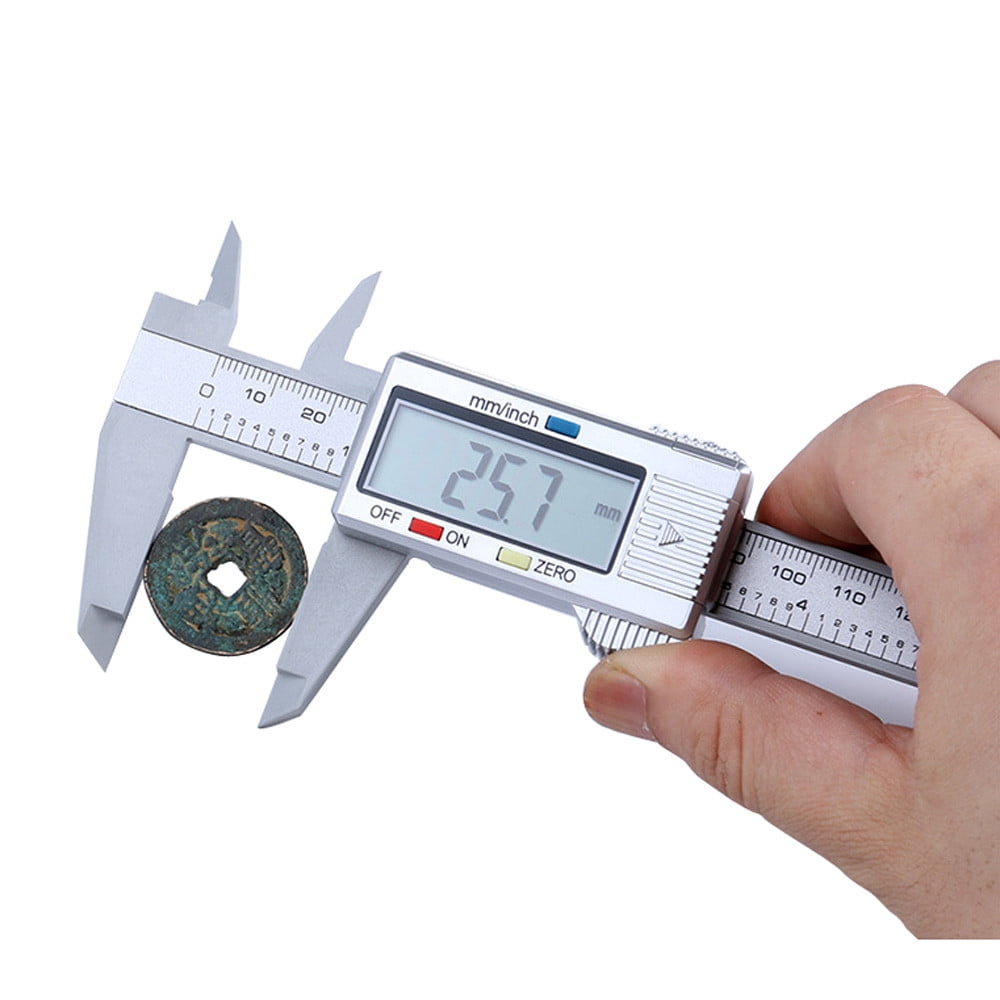 Cadorn All - Plastic 0 - 150mm Digital Caliper, Silver, Electronic Measuring Tool with LCD Display