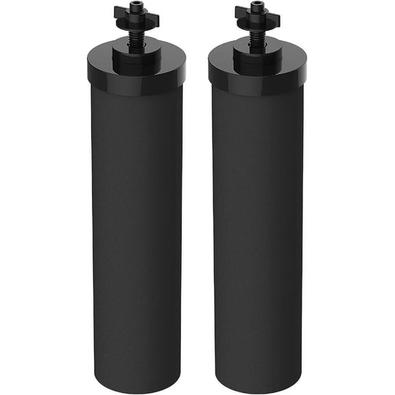 Filterlogic NSF/ANSI 42&372 Certified Water Filter, Replacement for Berkey® BB9-2® Black Purification Elements and Berkey® Gravity Filter System, Pack of 2