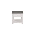 thumbnail image 2 of Home Square Monterey Solid Wood End Table in White and Gray - Set of 2, 2 of 7