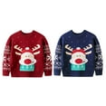 thumbnail image 5 of URMAGIC 1-6T Little Toddler Boy Girl Christmas Sweater Kids Crewneck Knitted Warm Sweatshirts Tops Xmas Party Pullover Sweatshirt, 5 of 5