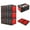 red, variant on Studyset 55 L Collapsible Storage Crates With Handle,Collapsible Plastic Shopping Basket,Stackable Storage Crates Shelf Baskets Container,Collapsible Crates For Trunk
