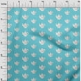 thumbnail image 3 of oneOone Viscose Jersey Aqua Blue Fabric Tea Kettle Craft Projects Decor Fabric Printed By The Yard 60 Inch Wide-R8, 3 of 4