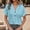 Sky Blue, variant on MAIHAN Womens Tshirts Cotton Loose Fit Casual Summer Boho Tops Solid Color Flowy Tops Summer Baggy Tops Casual Tee for Spring Summer Everyday Wear