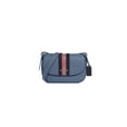 thumbnail image 1 of Coach Macie Saddle Bag With Varsity Stripe (SV/Indigo Multi), 1 of 4