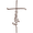 Hammered Copper, variant on Family Cross Metal Wall Art