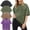 army_purple_black_khaki, variant on 4 Pack Women's Oversized T-Shirts Acid Wash Boyfriend Cotton Tee Shirt Loose Fit Vintage Unisex Streetwear Tops