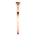 thumbnail image 3 of 0.5 ct Round Cut Simulated Champagne Diamond Solitaire Engagement Ring for Women in 18K Rose Gold, 3 of 5