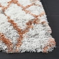 thumbnail image 6 of SAFAVIEH Horizon Milica Abstract Shag Area Rug, Ivory/Rust, 4' x 6', 6 of 8