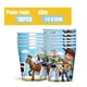 thumbnail image 4 of Toy Story decoración de fiesta de cumpleaños, vajilla desechable con globos de Buzz Lightyear, plato de papel, taza, manteles, suministros para Baby Shower（card-10pcs, 4 of 5