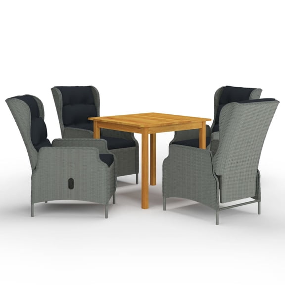 vidaXL Patio Dining Set Outdoor Dining Table and Chairs Patio Conversation Set